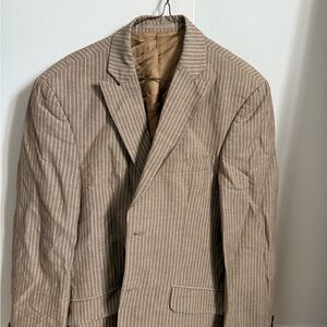 Ice Men's Tan Pinstripe Sport Coat